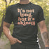 Dirty shirts saying it's not long but it's skinny