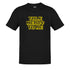 Dodo Tees gamer shirt featuring the words Talk Nerdy To Me in a yellow 8 bit font that has been lightly distressed.