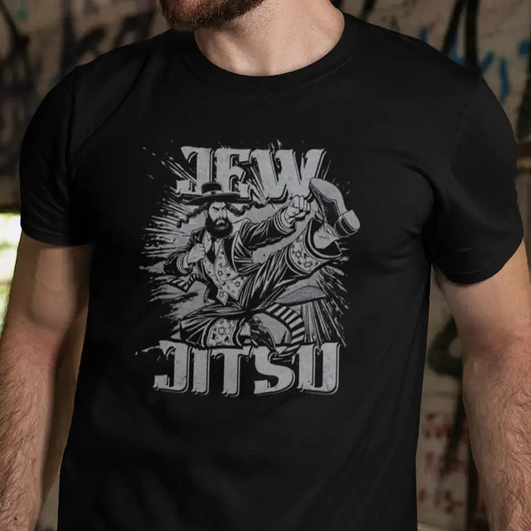 Hanukkah Gifts Jew Jitsu MMA shirt design