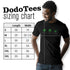 Marijuana Shirts sizing chart for Dodo Tees available in sizes small - 3XL.