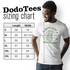 Lucky lefty's St Patricks Day tee sizing chart