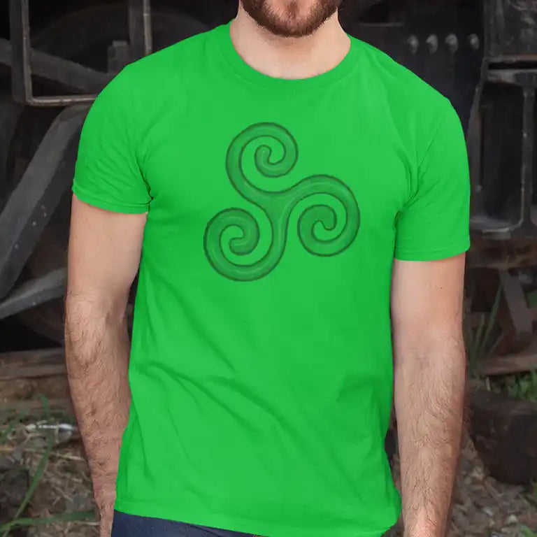 Man in shirt featuring Triskelion Arts
