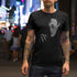 man on street wearing halloween graphic tees with nosferatu graphic