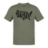 patriotic shirt with locked and loaded hand drawn on front