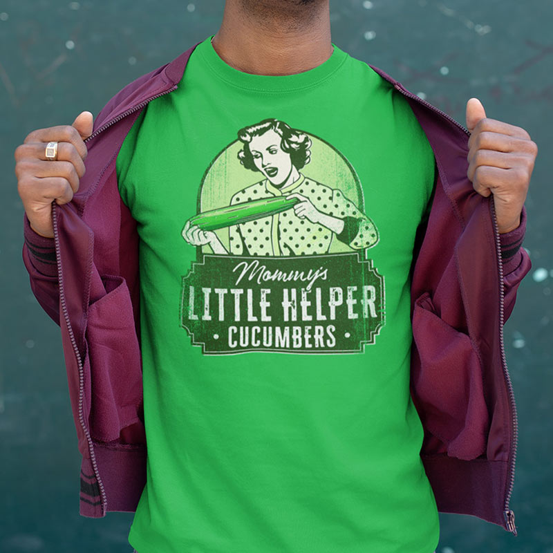 mens funny t shirt reading mommys little helper