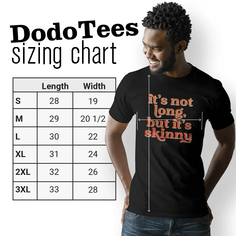 It's not long but it's skinny mens shirt sizing chart