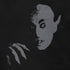 close up of the nosferatu halloween shirt by dodo tees