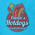 detail view of psychology t shirt with pavlovs hot dogs restaurant logo by dodo tees