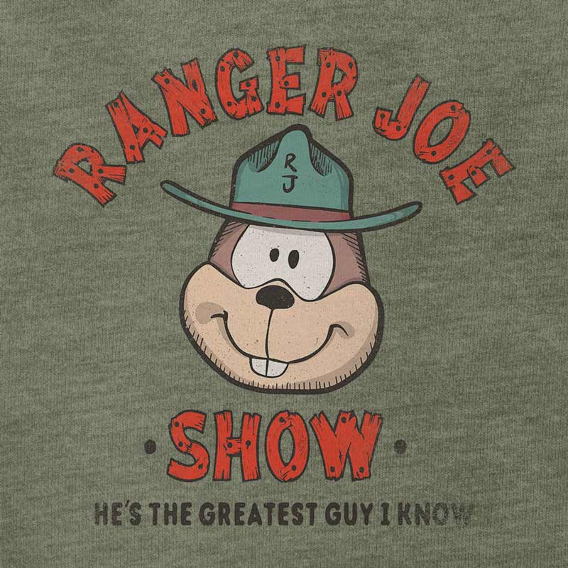 detail view of ranger joe show tv show t shirts by dodo tees