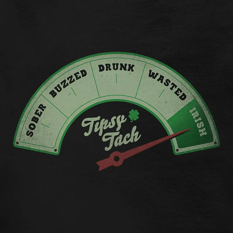 st patricks day shirt with tipsy tach funny graphic by dodo tees