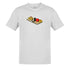vungar t shirt with cartoon mouse in mouse trap illustration in white