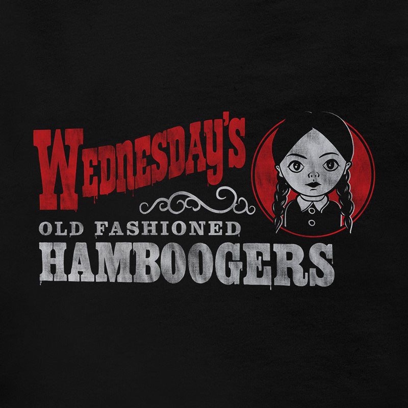 Wednesday shirt detail view.