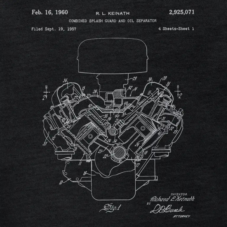 409 patent V8 BBC shirt