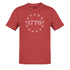 4th of july shirt with 1776 graphic in heather canvas red by dodo tees. The 1776 t shirt is crafted with a buttery soft texture and tailored with side seams for a modern fit.