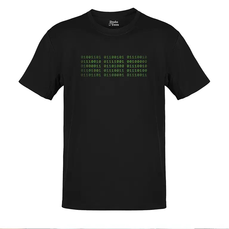 Nerdy Xmas Shirt reading Merry Christmas in Binary Language