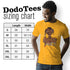Mr ET Shirt sizing chart. Dodo Tees 80s t shirts are available in Small 28Lx19W. Medium 29Lx20.5W. Large 30Lx22W. XL 31Lx24W. 2XL 32Lx26W. 3XL is 33Lx28W.