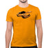 English sports car shirt featuring the Elise in Gold