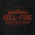 Funny Musicians t shirt with a logo reading 100% brimstone Hell Fire recorders a product of Satan Inc.