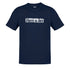 funny shirt with have a day typography in navy