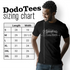 Inappropriate Funny T Shirts sizing chart for the Dodo Tees Skin Flute shirt