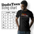 jdm t shirts sizing chart. available in sizes small to 3XL