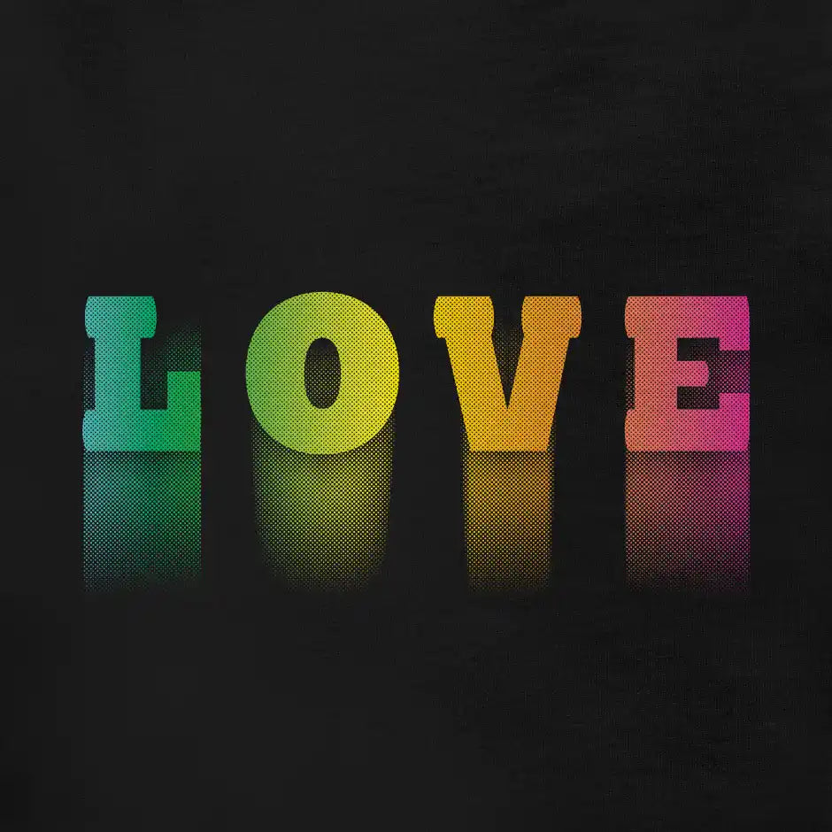 colorful Love shirt for women