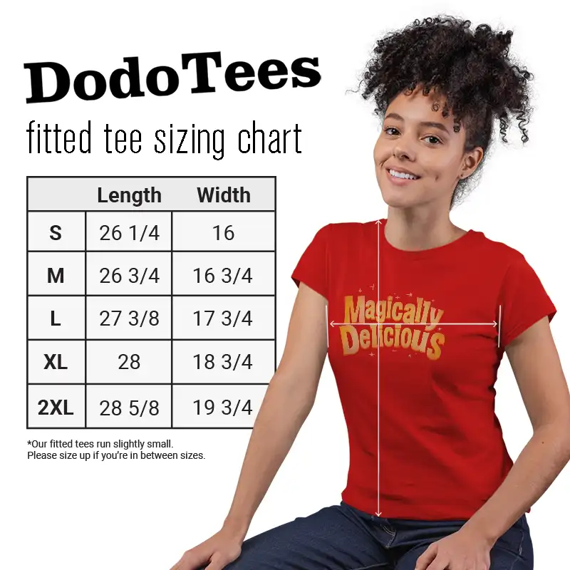 Magically Delicious Cute Top For St Patricks Day sizing chart