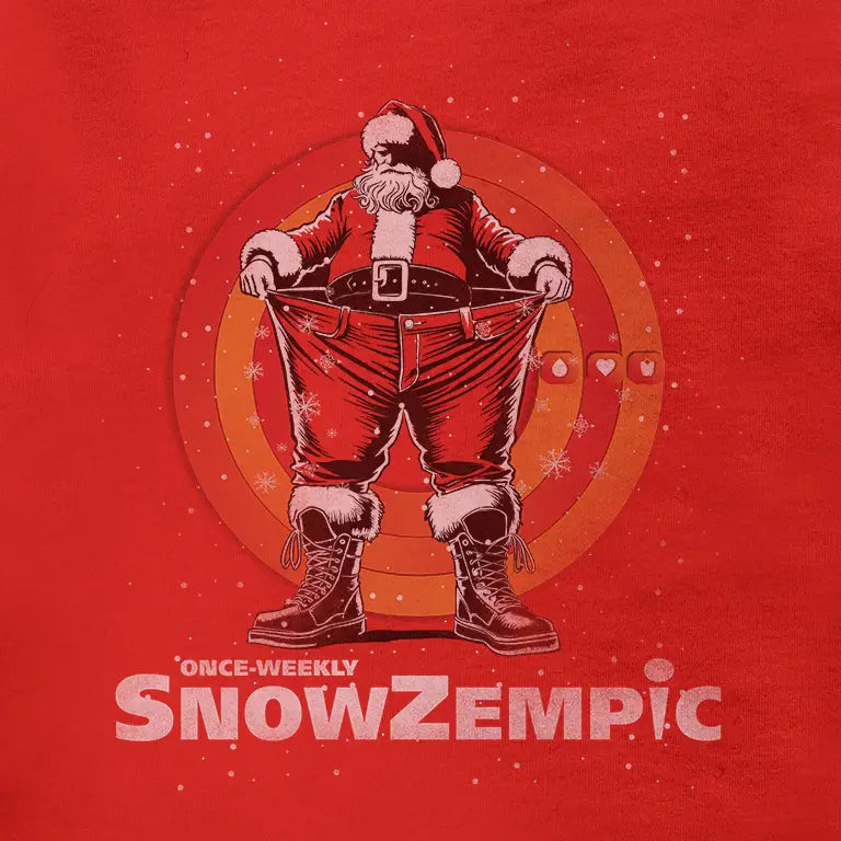 Mens Christmas Shirts with Ozempic Parody Snow Zempic