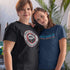 2 women wearing graphic t shirts by Dodo Tees