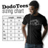 off road shirt sizing chart by dodo tees. available in sizes small to 3XL