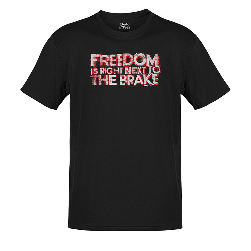 full view of car tee shirts with freedom is right next to the brake grunge type