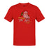 christmas shirt for men with just here for the hos cartoon in red