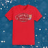 Red Christmas tees with Hermey's dentistry post modern logo