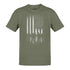 clothes for independence day t shirt with american soldiers returning home graphic in heather olive