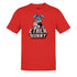 easter shirt with ether bunny graphic in red by dodo tees