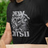 funny jewish clothing showing a jewish man karate kicking.and the words Jew Jitsu