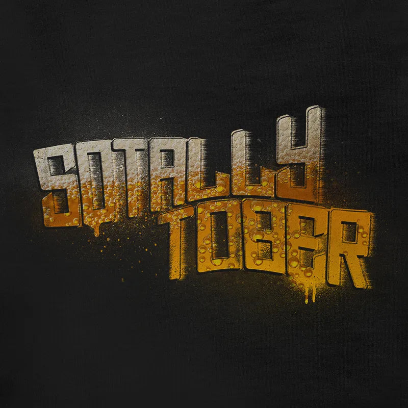 detail view of funny beer shirts with sotally tober graphic by dodo tees