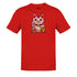 gift for cat lover 8 bit lucky cat t shirt in red by dodo tees