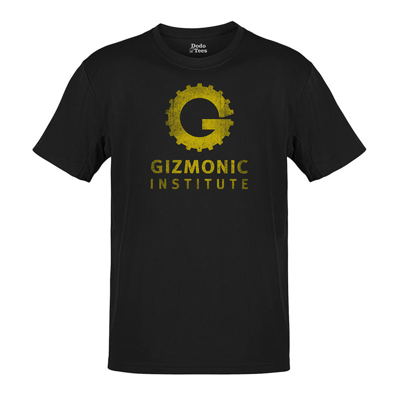 retro t shirts with gizmonic institute distressed logo in black by dodo tees