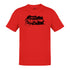 full view of racing apparel with grand sport race car graphic in red