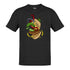 grilling tshirt with cheese burger graphic in heather charcoal