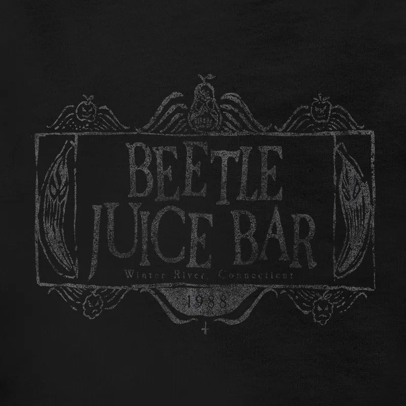 halloween tee shirts detail view with beetle juice bar logo