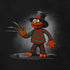 detail view of halloween tee shirts with nightmare mashup illustration by dodo tees