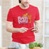 man making breakfast wearing hilarious t shirt for guys with pudgy puffs graphic