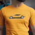 man wearing an Italian car tee shirt