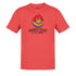 lgbt t shirt with rainbow sheep of the family illustration in heather red