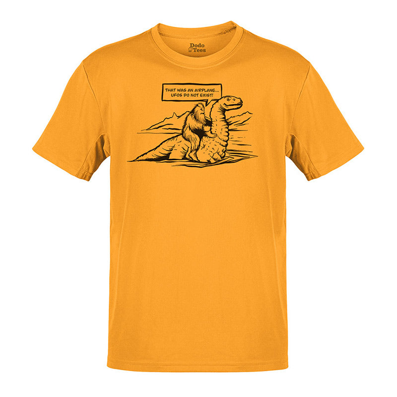 loch ness monster and bigfoot t shirt in gold by dodo tees