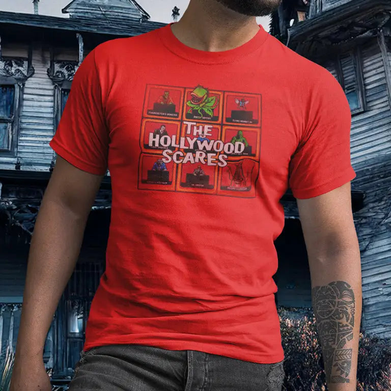 Monster movie t shirt with famous film beasts.