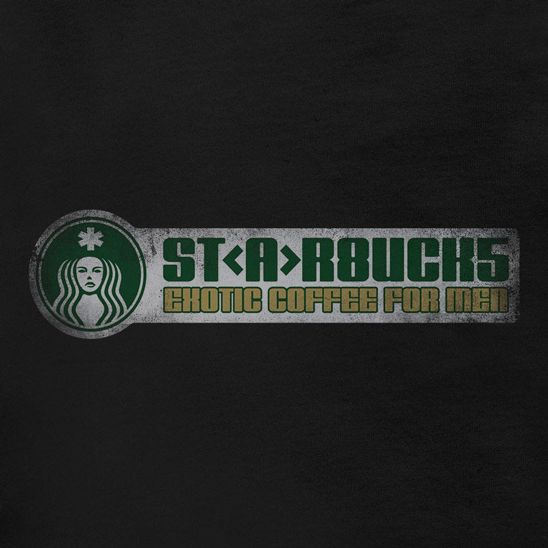 movie inspired clothing with exotic coffee for men distressed logo