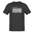 music t shirts in charcoal with calendar graphic featuring notes that correspond to the song lyrics. The hand drawn elements of the music themed shirts are accompanied by a distressed printing style.